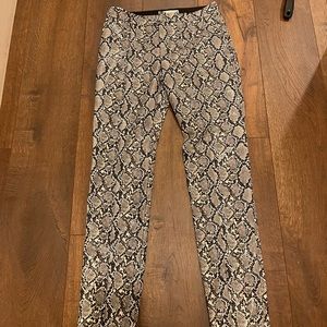 Snake skin zara pants